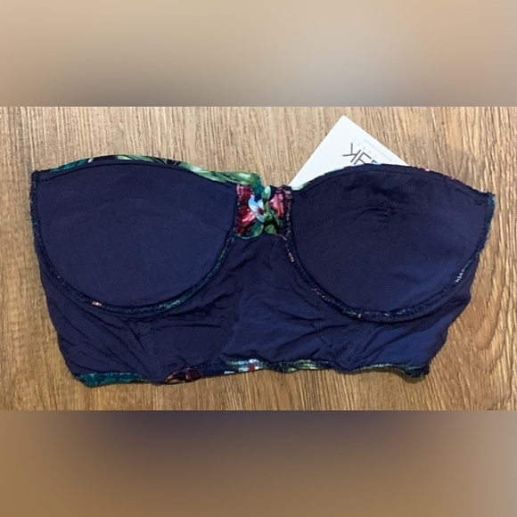 NWT, Seek, Tropical Tie Front Top w/ Ruffle Sleeves, Size Small - Picture 4 of 9